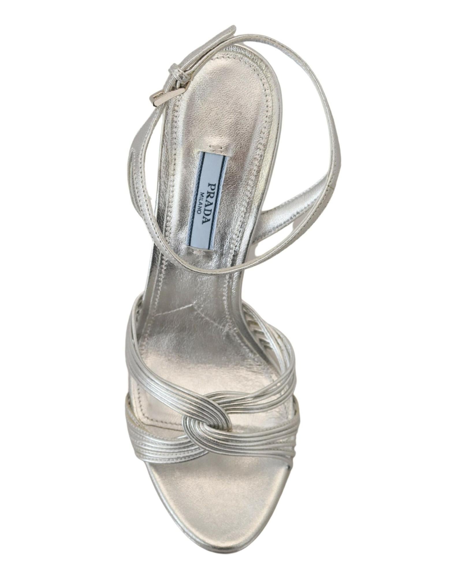 Prada Leather Ankle Strap Stiletto Heels – Bluefly