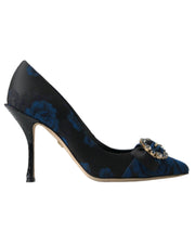 Dolce & Gabbana Crystal Floral Heels