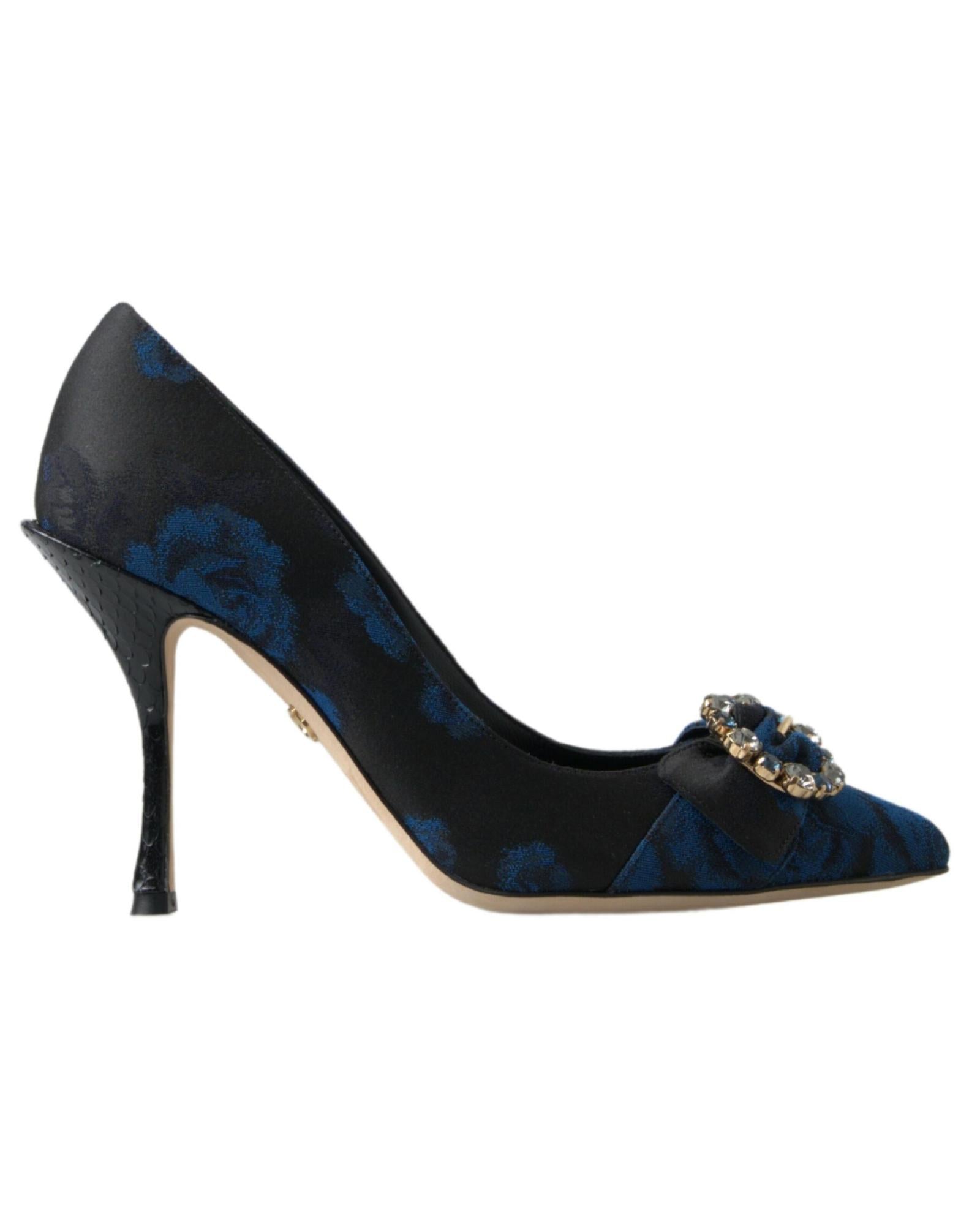 Dolce & Gabbana Crystal Floral Heels1