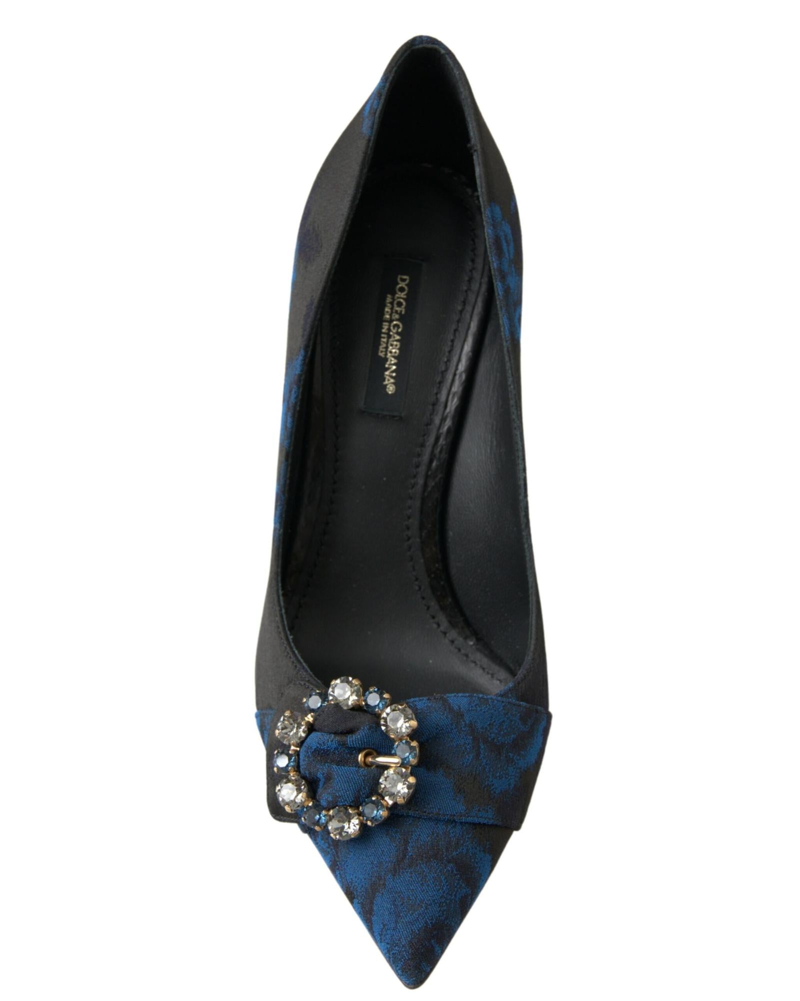 Dolce & Gabbana Crystal Floral Heels8