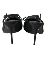 Dolce & Gabbana Crystal Embellished Slingback Heel Shoes