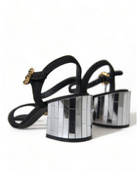 Dolce & Gabbana Mirror Block Heel Sandals