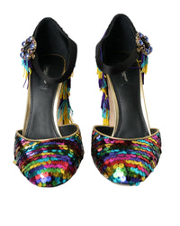 Dolce & Gabbana Women's Sequin Pumps with Fringe