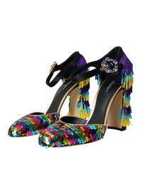 Dolce & Gabbana Women's Sequin Pumps with Fringe