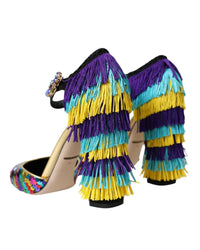 Dolce & Gabbana Women's Sequin Pumps with Fringe