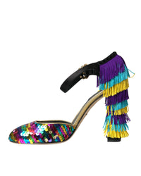 Dolce & Gabbana Women's Sequin Pumps with Fringe