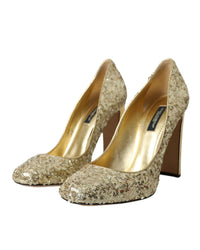 Dolce & Gabbana Gold Sequin Pumps