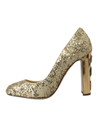 Dolce & Gabbana Gold Sequin Pumps