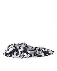 Dolce & Gabbana DG Logo Print Shoe Covers 9 blackwhite