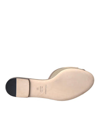 Dolce & Gabbana Bow Embellished Leather Mules