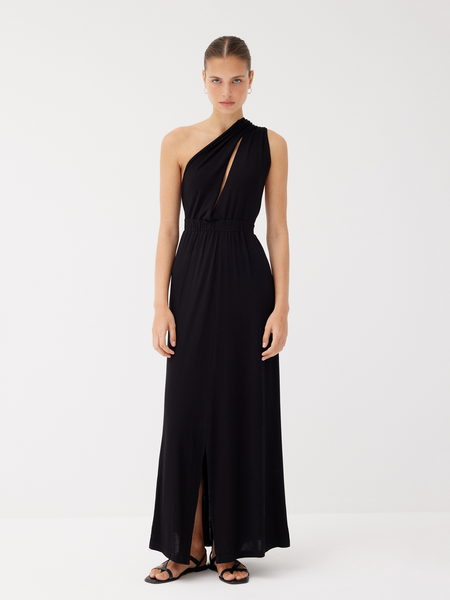Laila Black Multiway Maxi Dress, Regular 10 (M) / Black