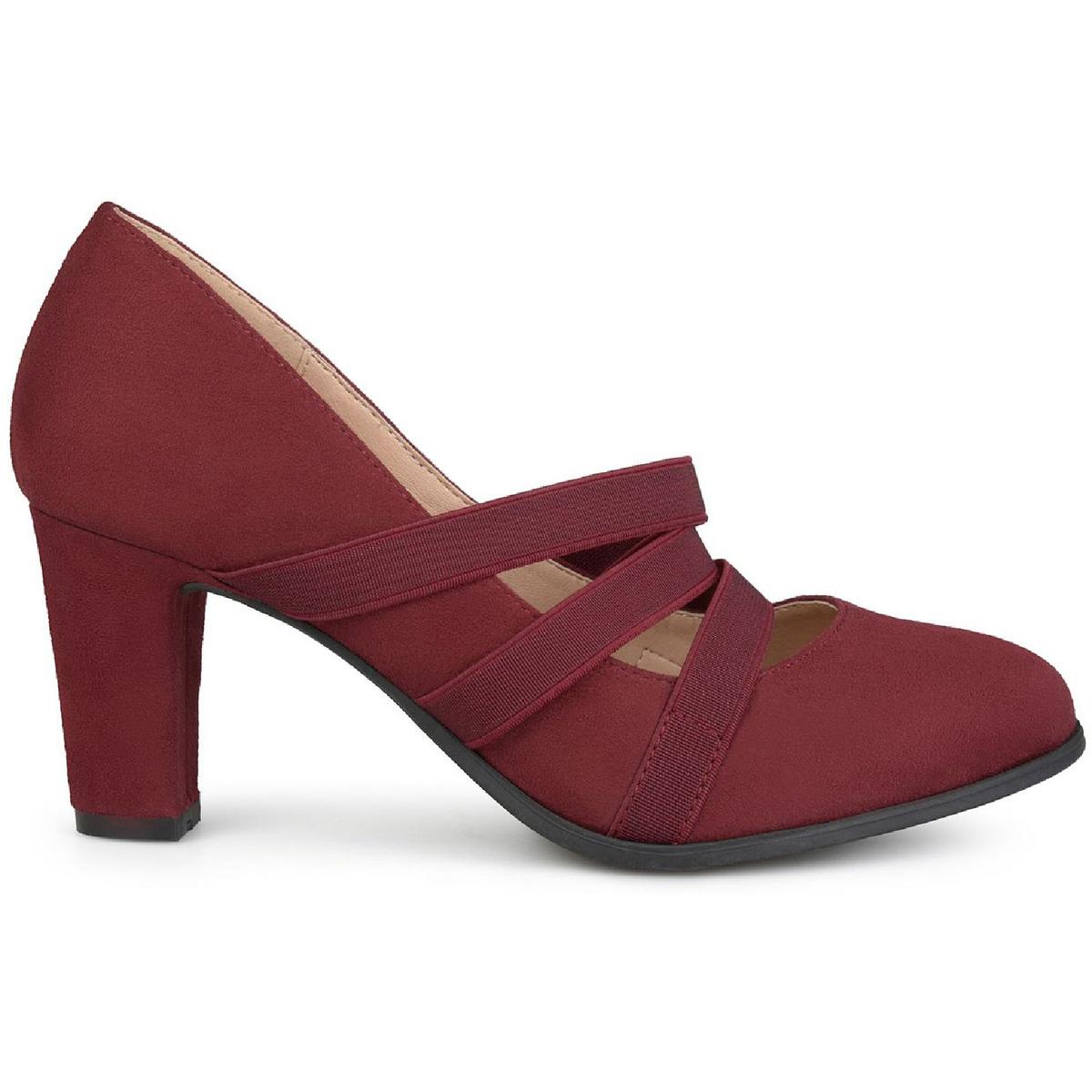 Loren Womens Faux Suede Strappy Heels