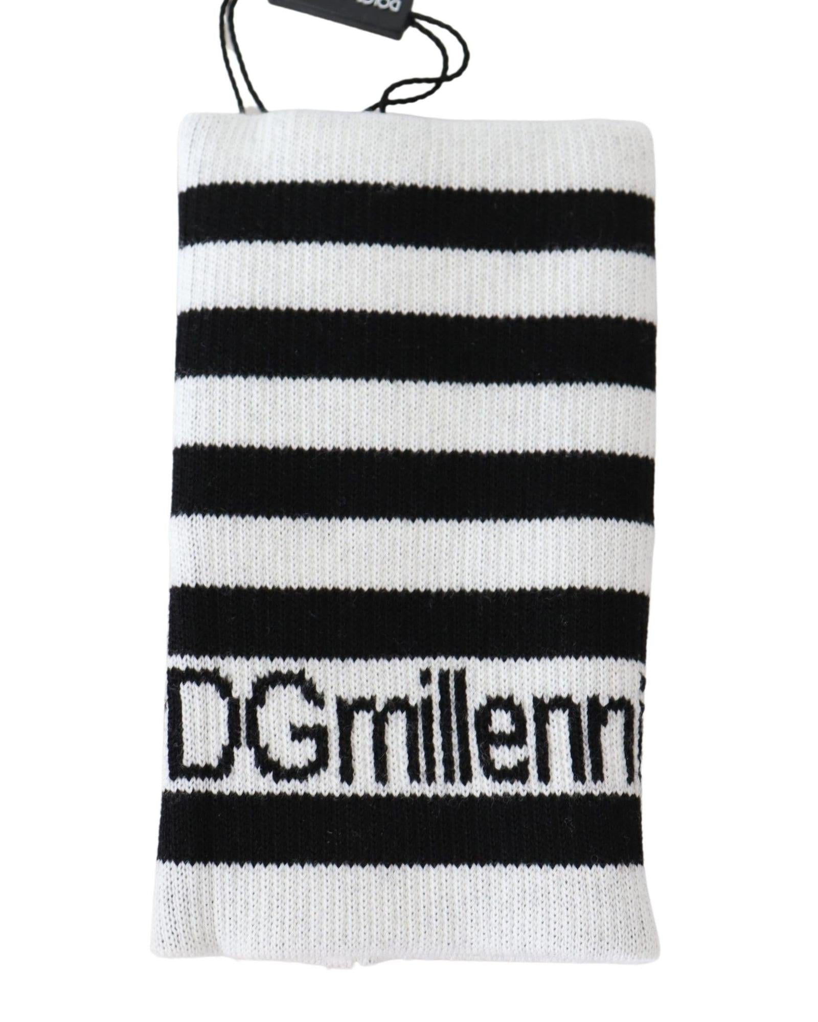 Dolce & Gabbana DG Millen Stripe Cuff Wrist Warmers