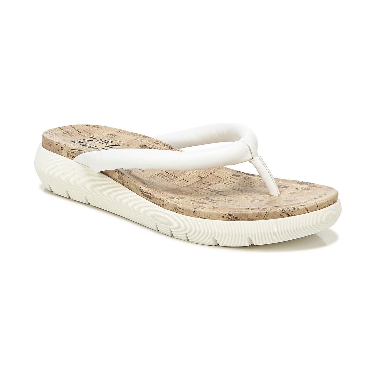 Lovelle Womens Faux Leather Slip On Wedge Sandals
