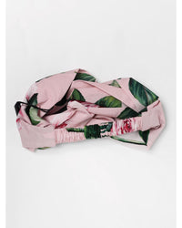 Dolce & Gabbana Floral Twisted Headband Kids Pink Hair Clips