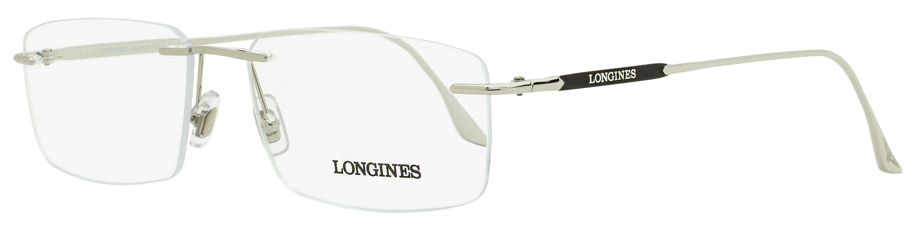 Longines Rimless Eyeglasses LG5001H 016 Palladium 56mm Palladium