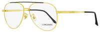 Longines LG5003-H Aviator Eyeglasses 030 Deep Gold/Black 56mm Deep Gold Black
