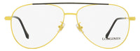 Longines LG5003-H Aviator Eyeglasses 030 Deep Gold/Black 56mm