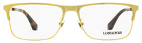 Longines LG5005-H Rectangular Eyeglasses 030 Brushed Deep Gold 56mm