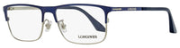 Longines LG5005-H Rectangular Eyeglasses 090 Blue/Ruthenium 56mm Blue Ruthenium