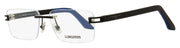 Longines Rimless Eyeglasses LG5006H 002 Matte Black/Blue 55mm