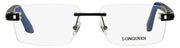 Longines Rimless Eyeglasses LG5006H 002 Matte Black/Blue 55mm