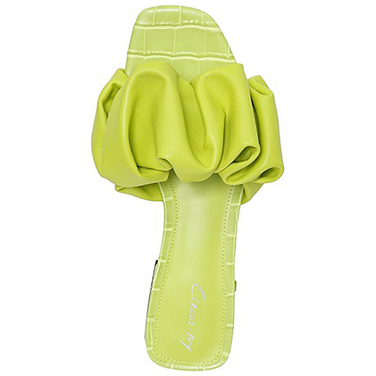 Janis Womens Gathered Slide Sandals