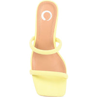 Henrietta Womens Textured Manmade Slide Sandals