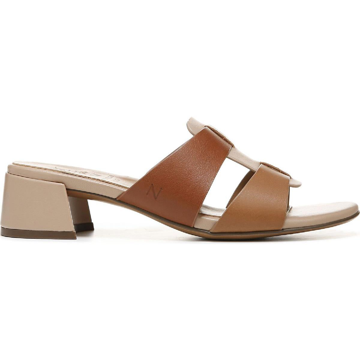 Joey Womens Leather Slip On Heels