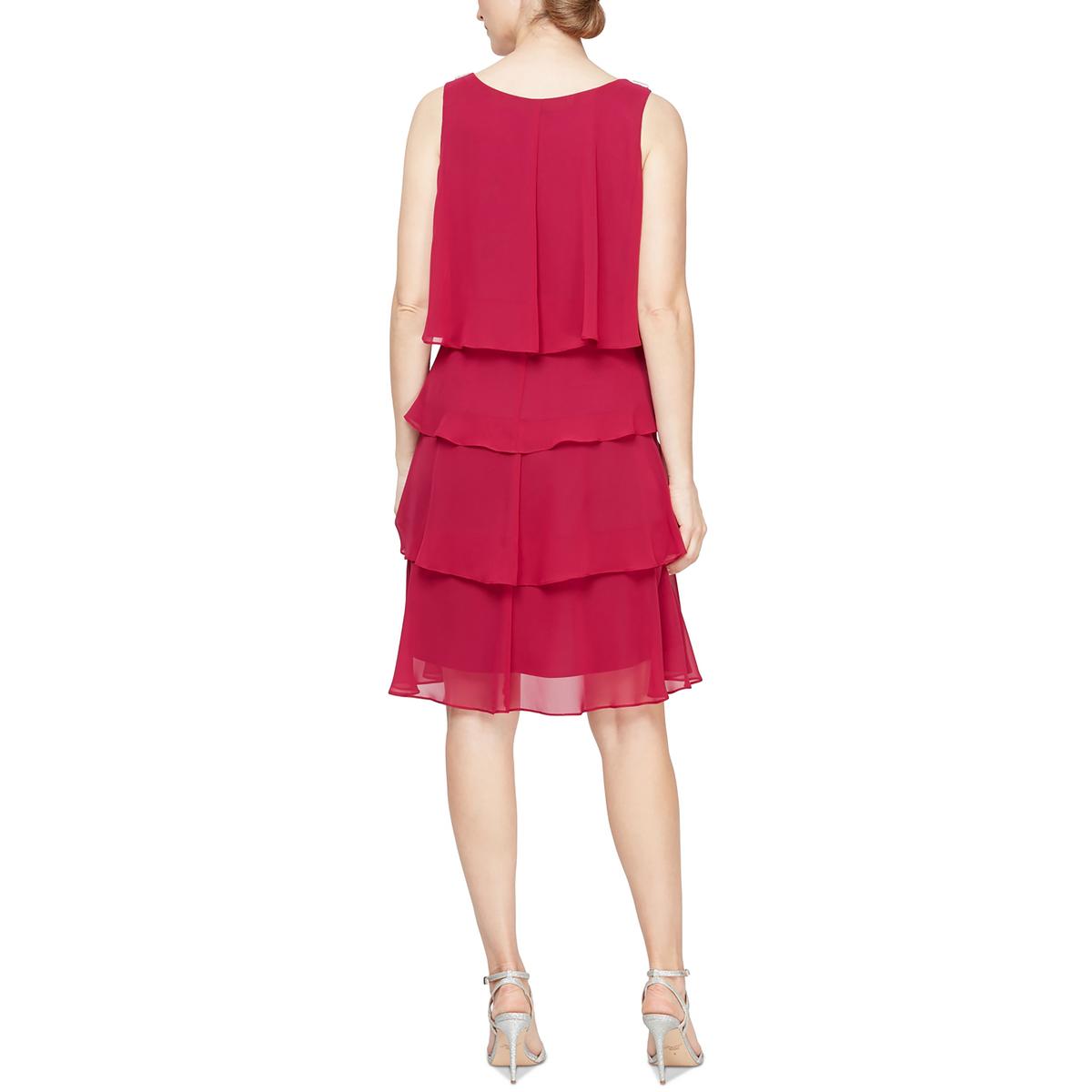 Womens Chiffon Sleeveless Cocktail And Party Dress