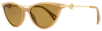 Lanvin Cat Eye Sunglasses LNV607S 290 Nude/Gold 57mm Nude Gold