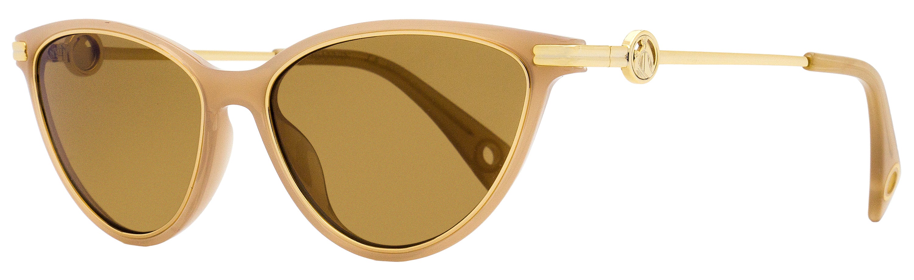 Lanvin Cat Eye Sunglasses LNV607S 290 Nude/Gold 57mm Nude Gold