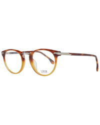 Lozza VL 2041 Round Eyeglasses Frames for Men - Tortoise Brown