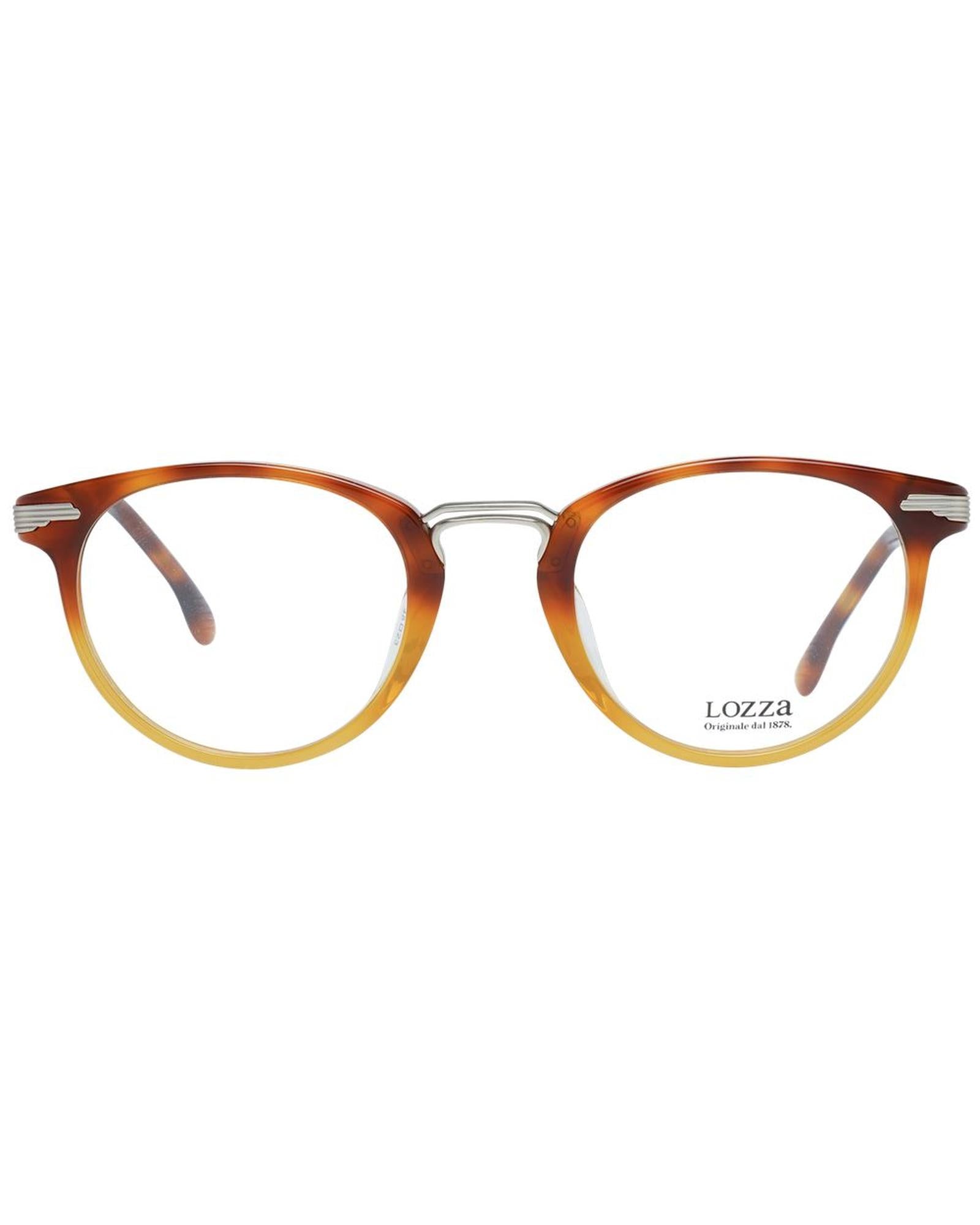 Lozza VL 2041 Round Eyeglasses Frames for Men - Tortoise