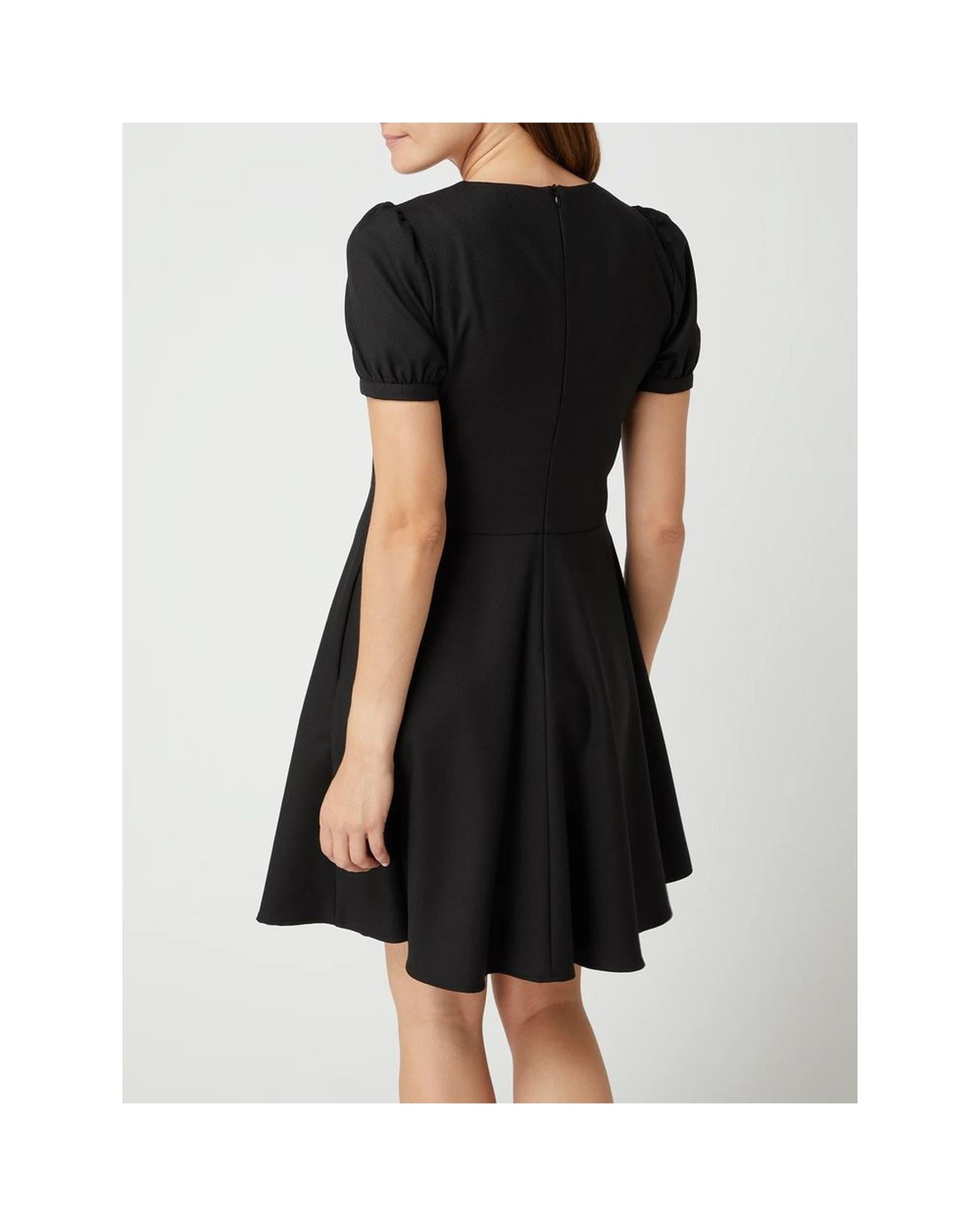 Love Moschino Short Sleeve Dress with Rhinestone Detail