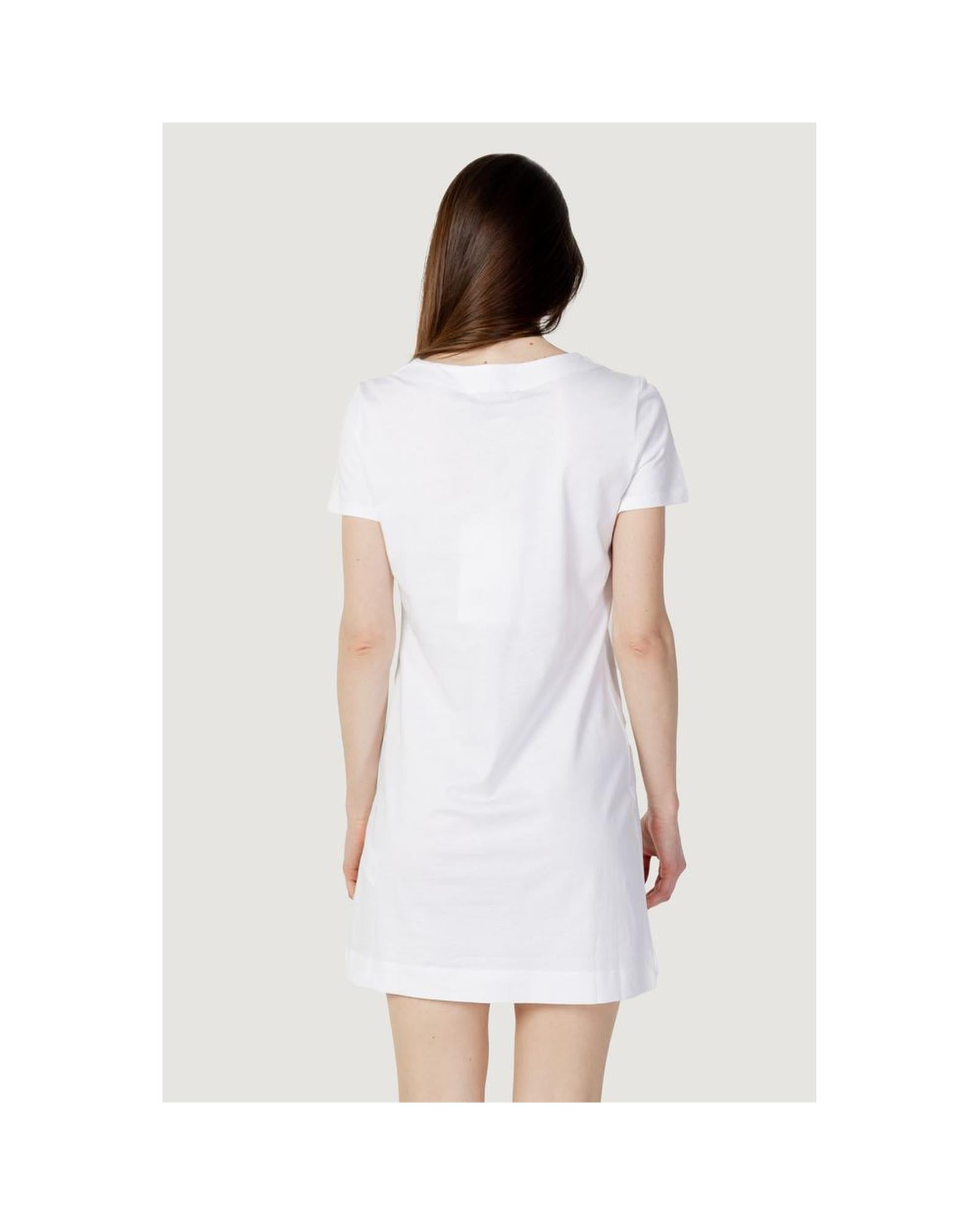 Love Moschino TShirt Dress Short Sleeves Women White Dresses