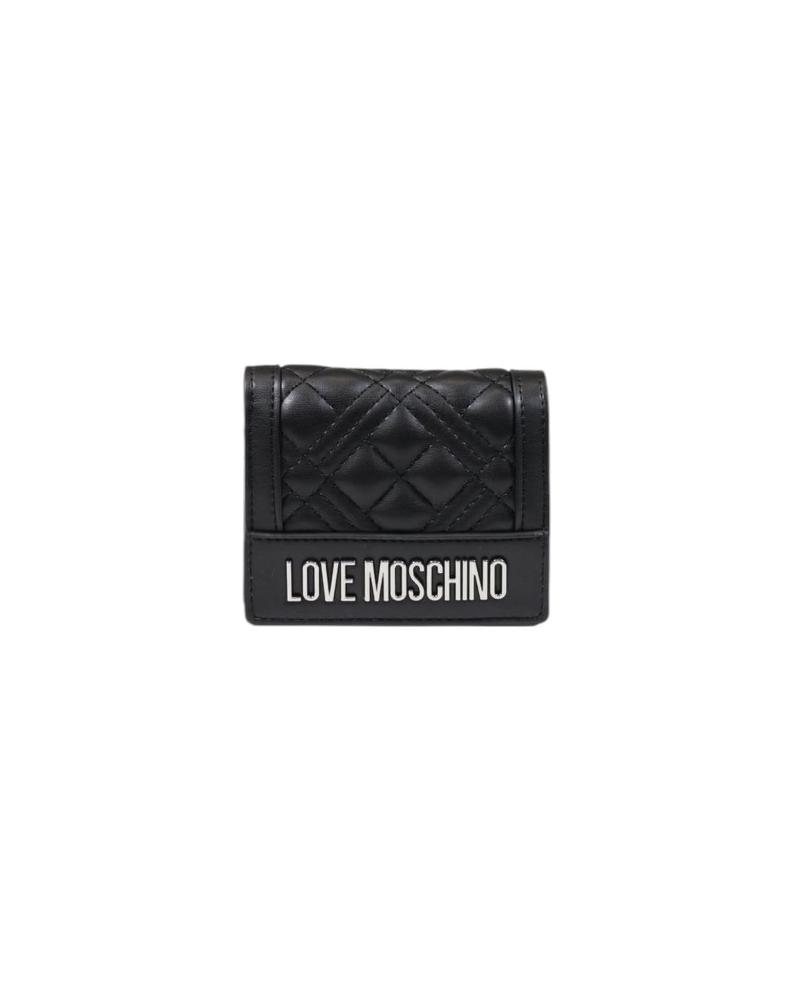 Love Moschino Polyurethane Small Wallet ONE SIZE Black