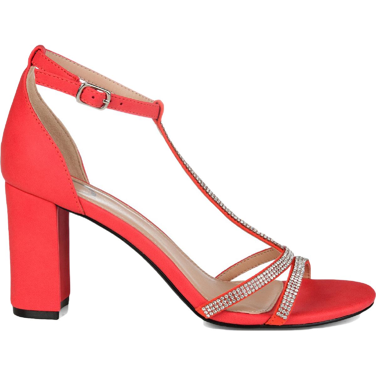 Denali Womens Rhinestone T-Strap Sandals