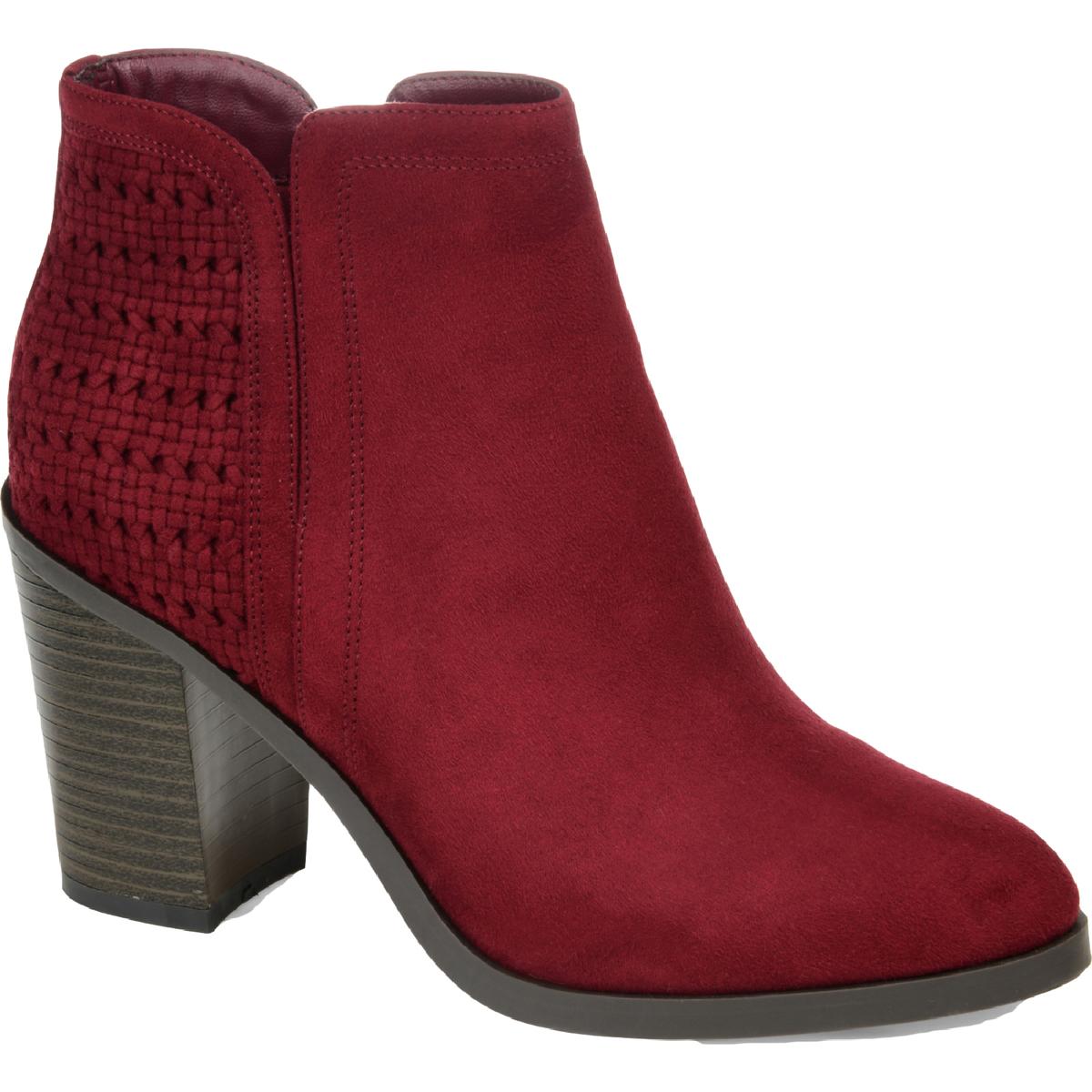 JESSICA Womens Padded Insole Block Heel Booties