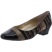 Angelica Womens Slip On Mixed Media Pumps