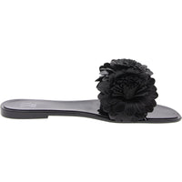 Womens Rosette Manmade Jelly Sandals