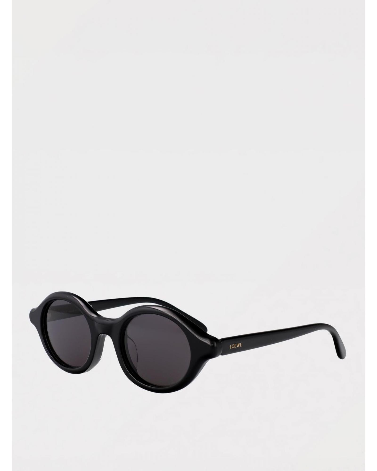 Loewe Oval Acetate Sunglasses UV Protection Women Black