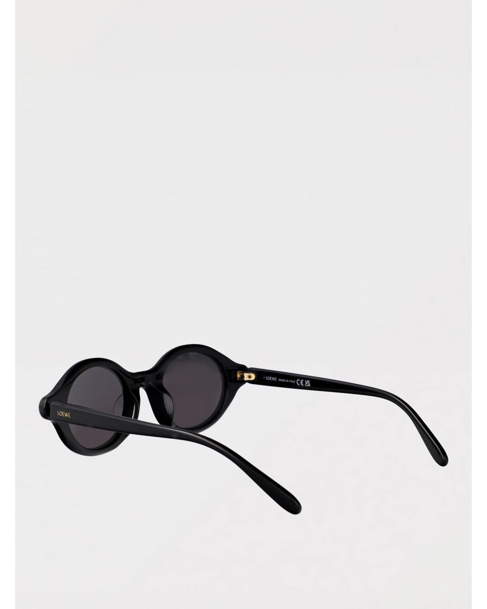 Loewe Oval Acetate Sunglasses UV Protection Women Black