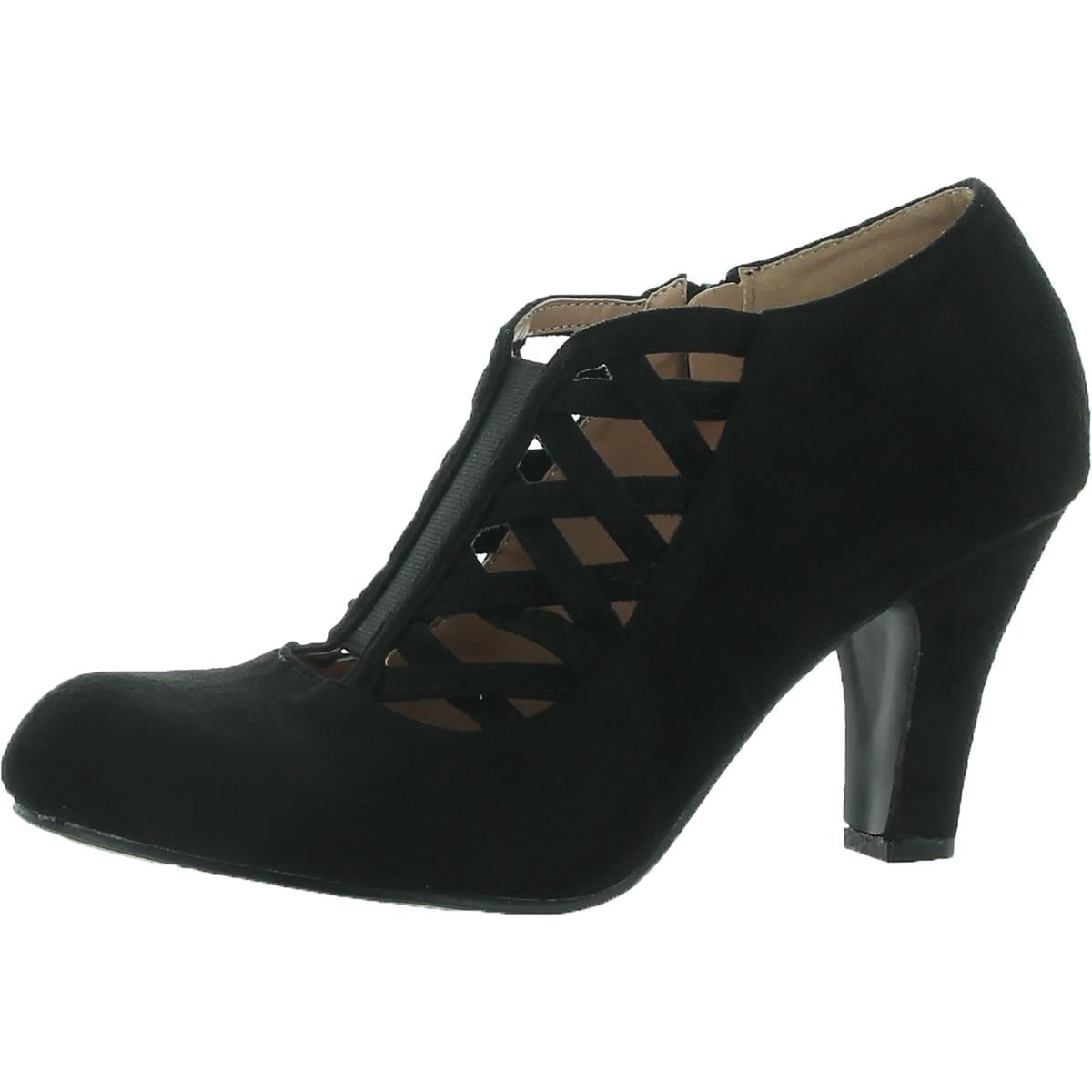 Piper Womens Faux Suede Cut-Out Shooties