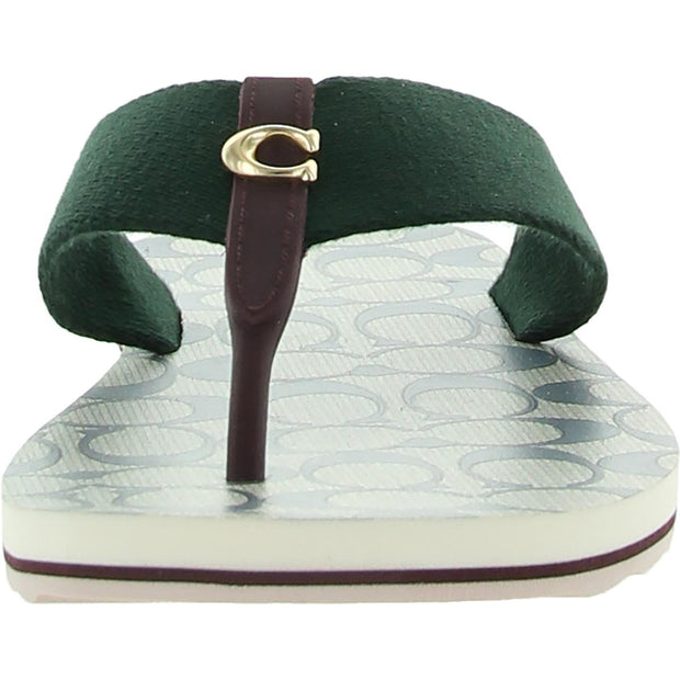 Zoe Webbed Womens Thong Slip On Flip-Flops
