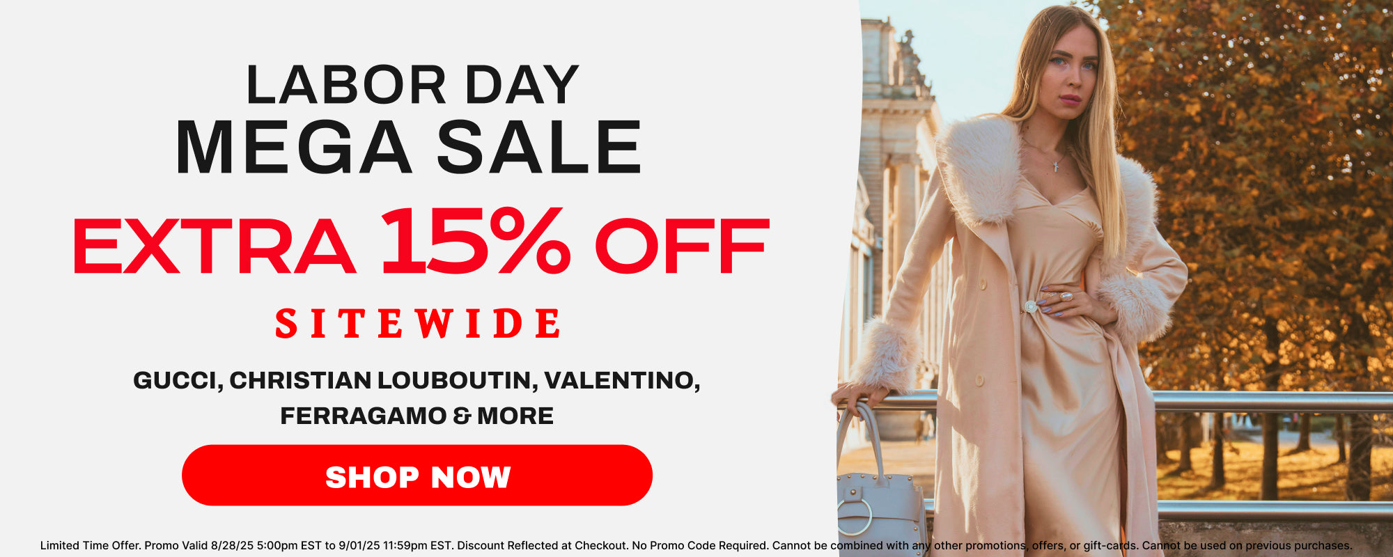 Labor Day 15 Percent Off