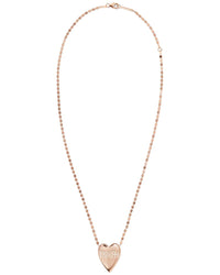 Lana 14K Rose Gold 0.14 Ct. Tw. Diamond Taken Heart Necklace