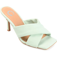 Oppal Womens Faux Suede Square Toe Heels