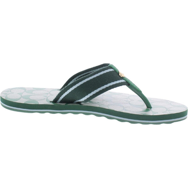 Zoe Webbed Womens Thong Slip On Flip-Flops