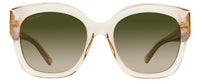 Jimmy Choo Square Sunglasses Leela FWMHA Nude 55mm